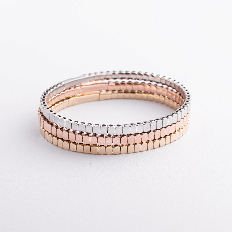 Жорсткий браслет "Kylie" у білому золоті б05826 від ювелірного магазину Онікс - 6