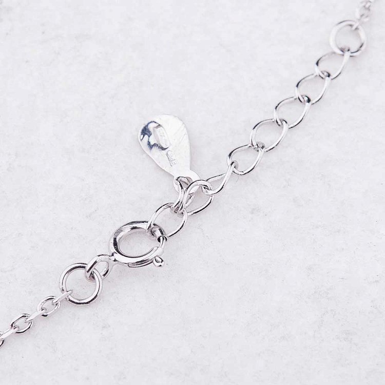 Срібний браслет на ногу з фіанітами 14933 від ювелірного магазину Онікс - 3