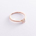 Помолвочное кольцо в красном золоте (бриллиант) кб0347ca от ювелирного магазина Оникс