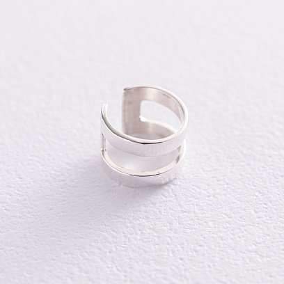 Срібна сережка - каффа 122889 №3