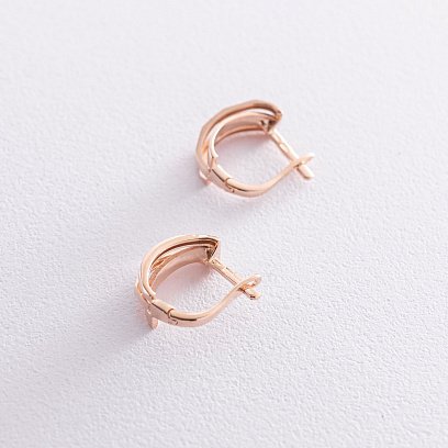 Серьги из красного золота с06272 №3