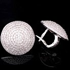 Срібні сережки з фіанітами 12968 от ювелирного магазина Оникс - 2