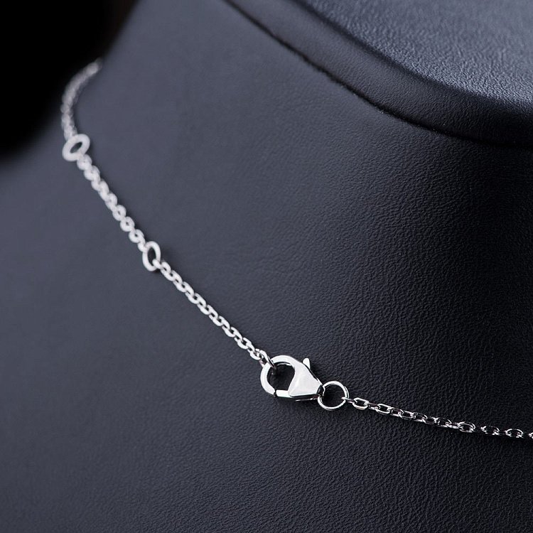 Срібне кольє Метелик з кольоровими фіанітами 18534 від ювелірного магазину Онікс - 2