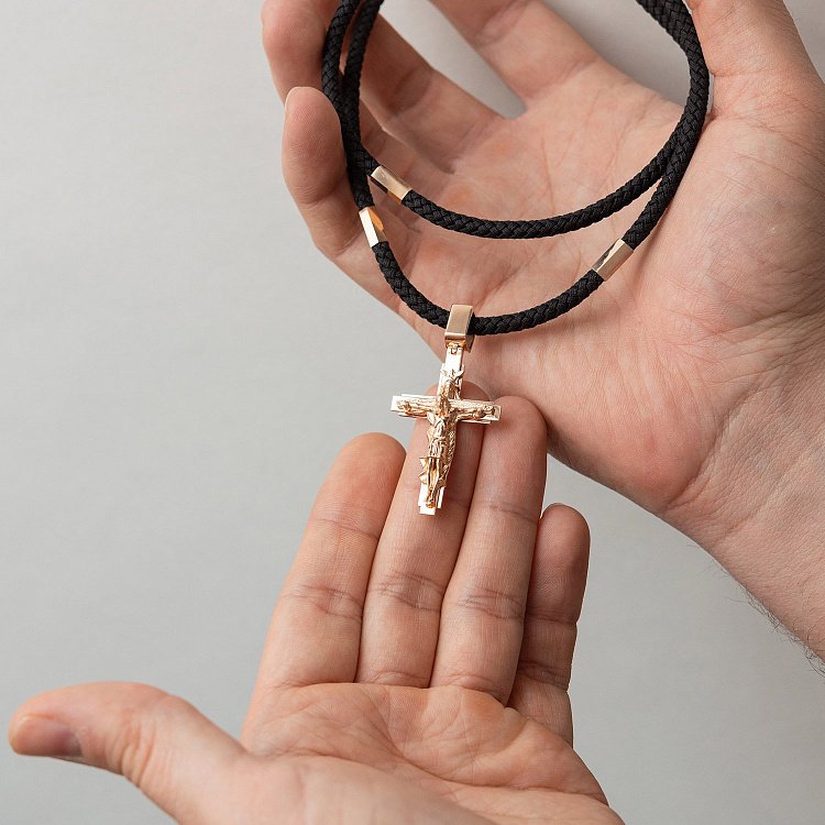 Ювелірний шнурок із золотою застібкою 73232400 від ювелірного магазину Онікс - 3