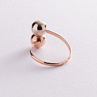 Золотое кольцо "Шарики" к03401 от ювелирного магазина Оникс - 2