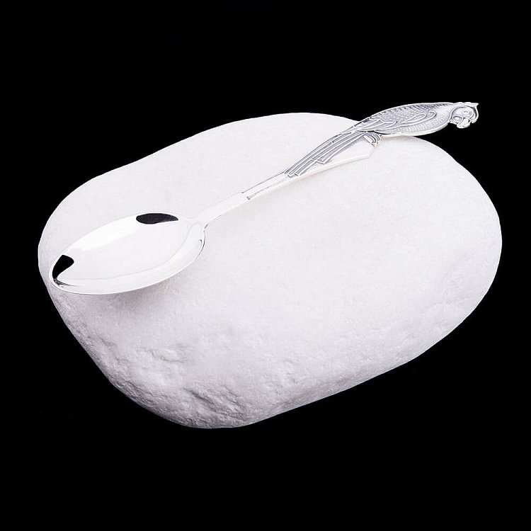 Срібна ложка з папугою 24036 від ювелірного магазину Онікс - 1