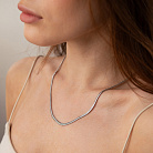 Кольє "Gisele" у білому золоті (снейк - 3.5 мм) ц00327-3,5 от ювелирного магазина Оникс - 3