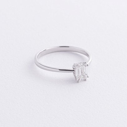 Заручальна золота каблучка з діамантом 241931121 №3