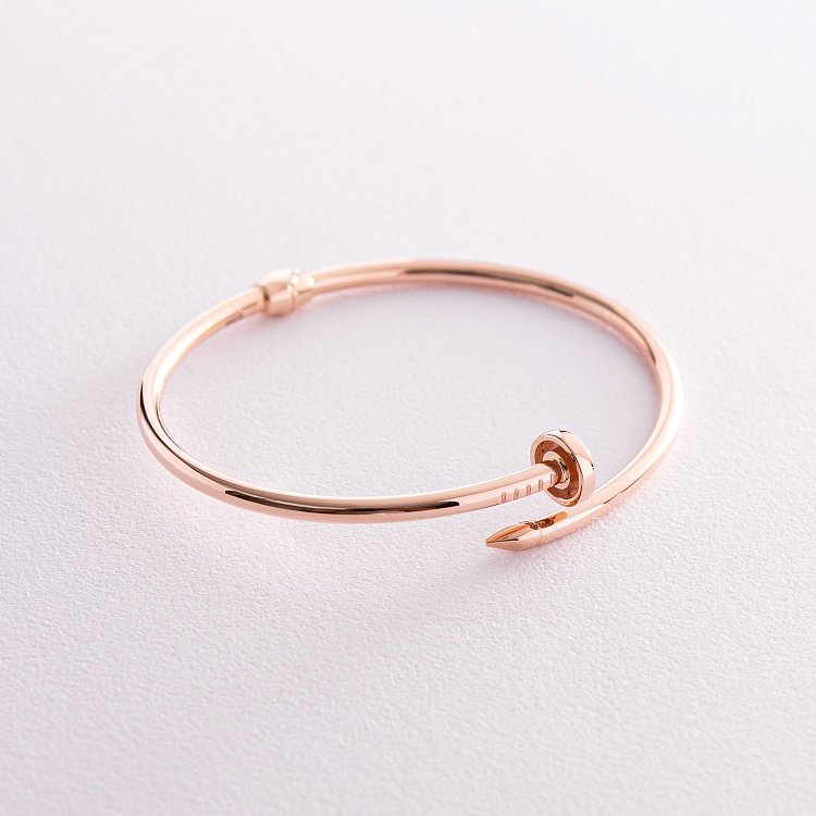 Браслет "Цвях" у червоному золоті б05173 від ювелірного магазину Онікс - 1