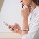 Женский браслет с фианитами б00928 от ювелирного магазина Оникс - 5