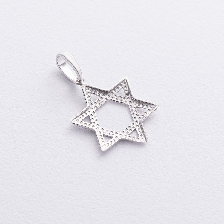 Срібна підвіска "Зірка Давида" 132981 від ювелірного магазину Онікс - 2