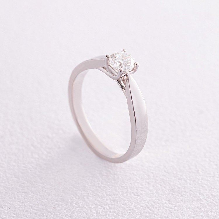 Помолвочное золотое кольцо с бриллиантом кб0419 от ювелирного магазина Оникс