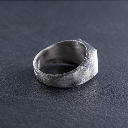 Мужская серебряная печатка 112722 №4