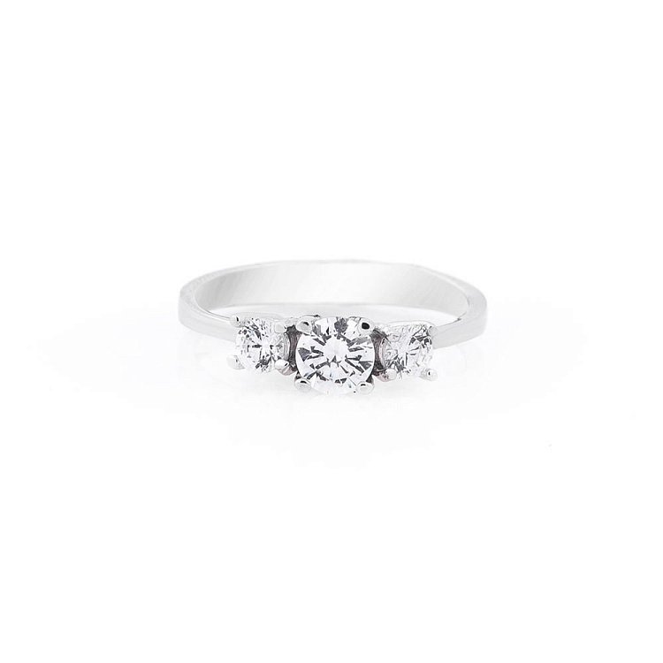 Серебряное кольцо с фианитами 111596 от ювелирного магазина Оникс - 3