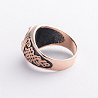Золота чоловіча печатка (чорніння) к08443 от ювелирного магазина Оникс - 4