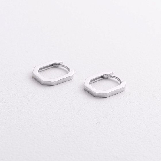 Сережки "Olimpia" в білому золоті с09397 №2