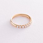 Золотое кольцо с дорожкой камней (бриллианты) кб0464ca от ювелирного магазина Оникс - 2