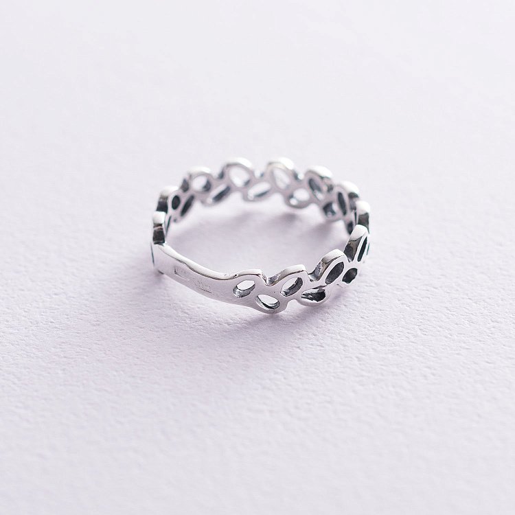 Кольцо "Лепестки" в серебре 112539 от ювелирного магазина Оникс - 3