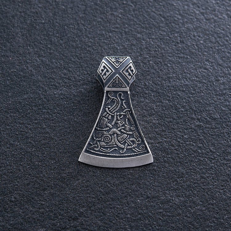 Серебряный кулон "Двойной топор" 7045 от ювелирного магазина Оникс - 8