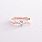Помолвочное золотое кольцо с бриллиантом 211992421 от ювелирного магазина Оникс - 3