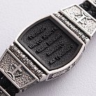 Срібний браслет "Господь Вседержитель. Образи святих" (ебенове дерево, фіаніт) 944 от ювелирного магазина Оникс - 6
