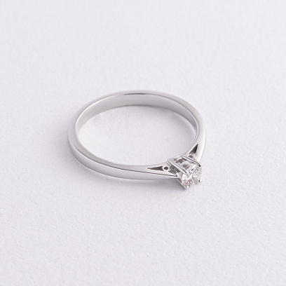 Помолвочное золотое кольцо с бриллиантом кб0605ri №2