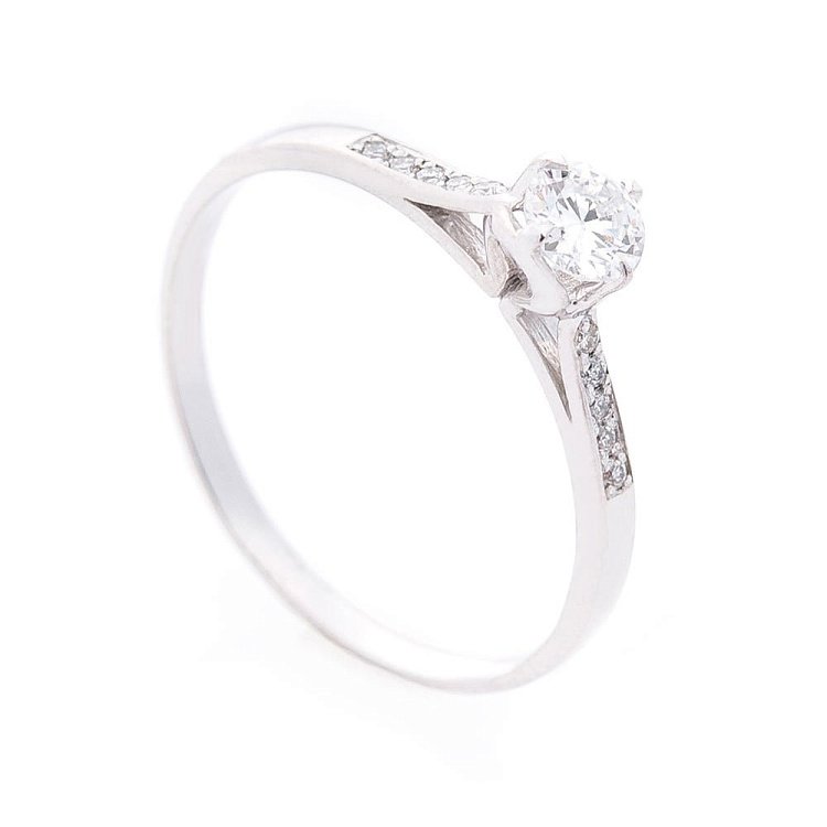 Золота заручальна каблучка (діаманти) ERDK65 від ювелірного магазину Онікс