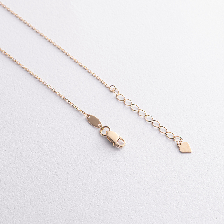 Двойное колье "Love и сердечко" (желтое золото) кол02622 - 2 Двойное колье "Love и сердечко" (желтое золото) кол02622 от ювелирного магазина Оникс - 2