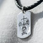 Срібний жетон "Ангел Охоронець. Молитва" (великий) жетонб8 от ювелирного магазина Оникс - 6
