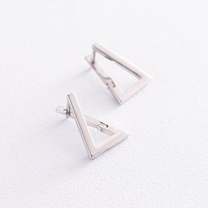 Срібні сережки "Імпровізація" 122905 №2