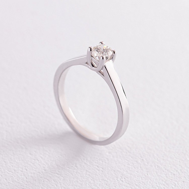 Заручальна золота каблучка з діамантом кб0397z Заручальна золота каблучка з діамантом кб0397z від ювелірного магазину Онікс