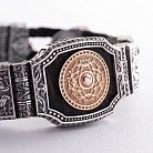 Серебряный браслет "Армянская Звезда" (эбеновое дерево) 817 от ювелирного магазина Оникс - 10