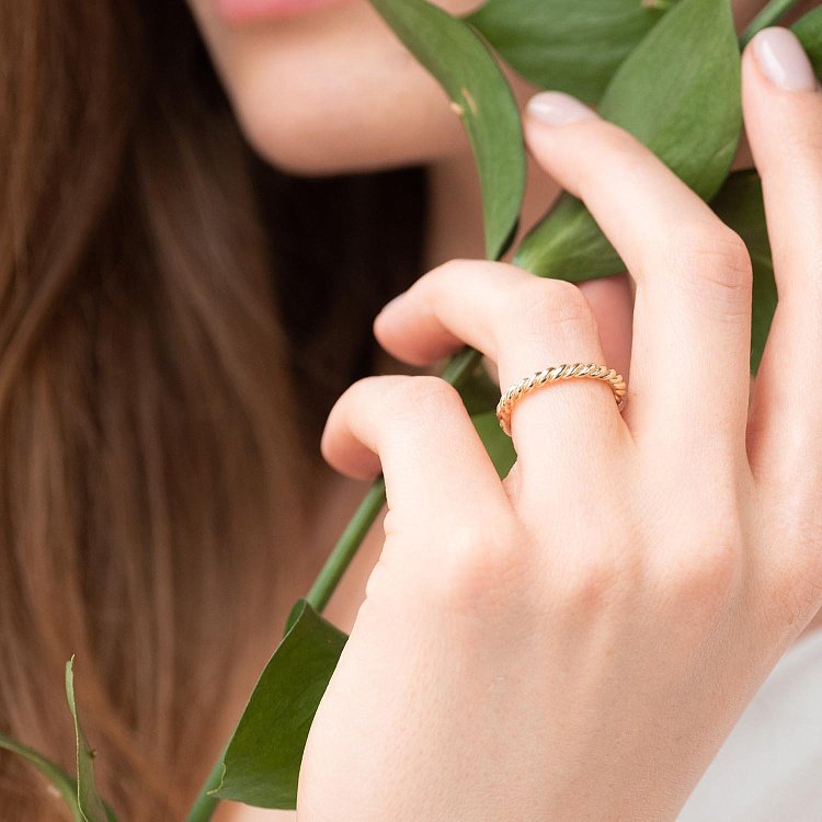 Кольцо "Мечта" в желтом золоте к06632 от ювелирного магазина Оникс - 3