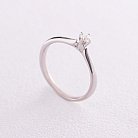 Помолвочное кольцо в белом золоте (бриллиант) кб0272 от ювелирного магазина Оникс
