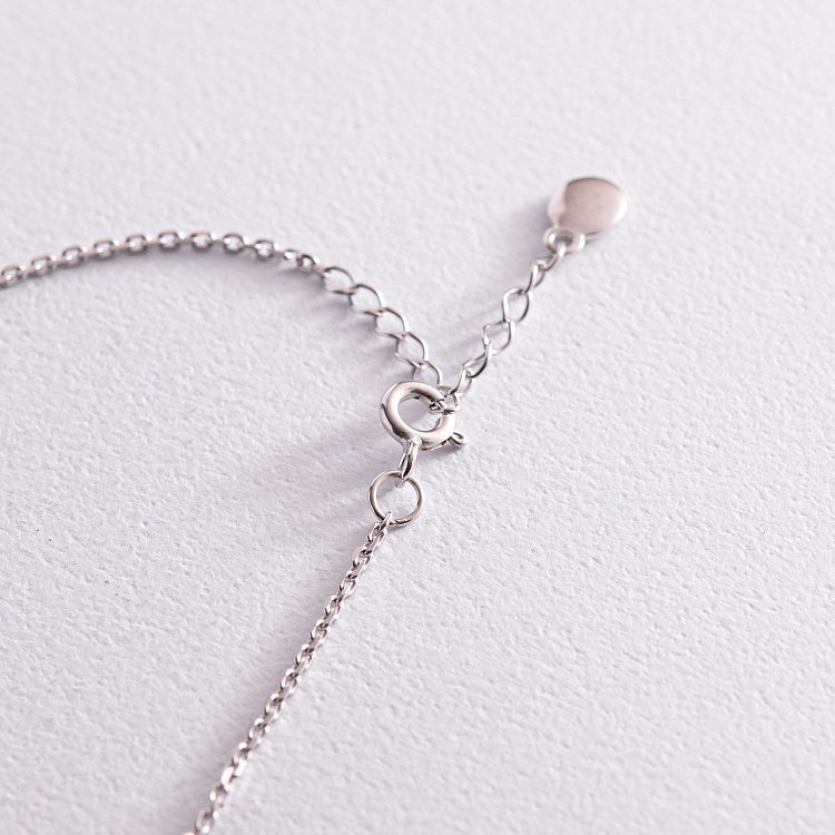 Браслет "Две девочки" в белом золоте (возможна гравировка) з2088б от ювелирного магазина Оникс - 2