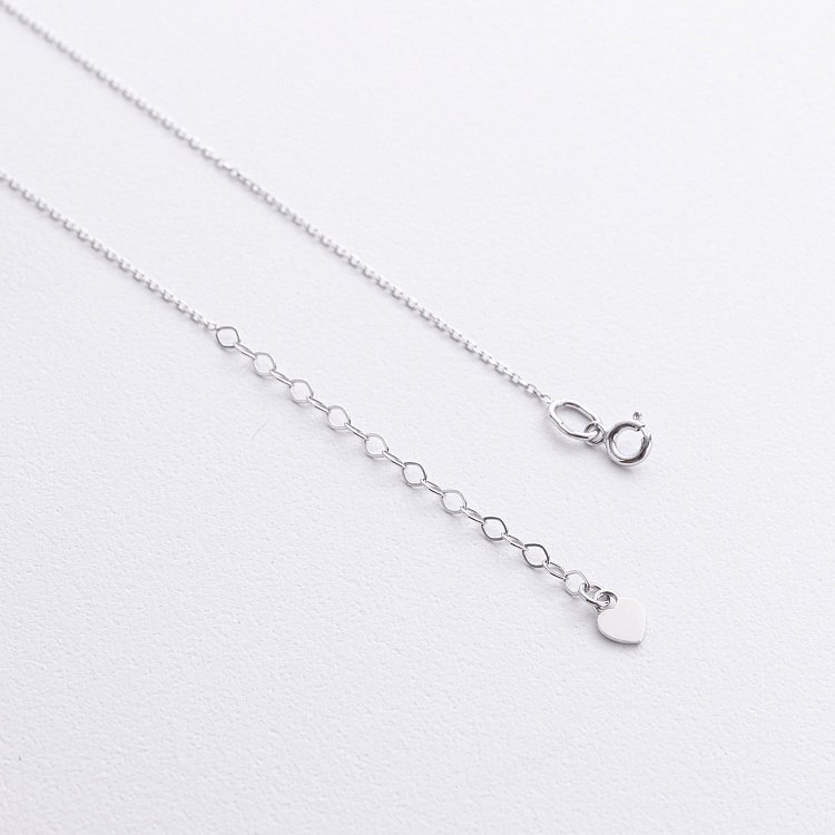 Колье "Клевер" в белом золоте кол02575 от ювелирного магазина Оникс - 4