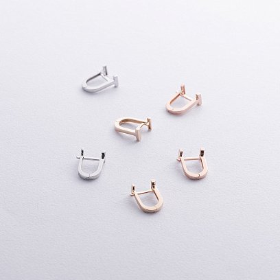 Сережки "Tina" у білому золоті с08794 №3