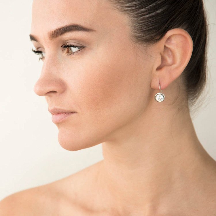 Серьги (фианит) 12744 от ювелирного магазина Оникс