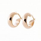 Золоті сережки без каменів с04921 от ювелирного магазина Оникс - 1