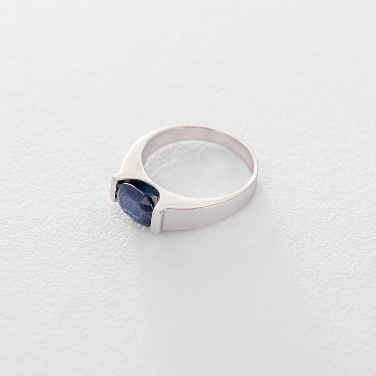Золотое кольцо с сапфиром 02-0441.0.2120 от ювелирного магазина Оникс - 2