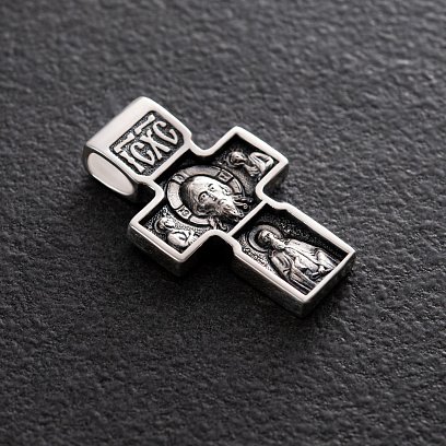 Серебряный крест (чернение) 13325