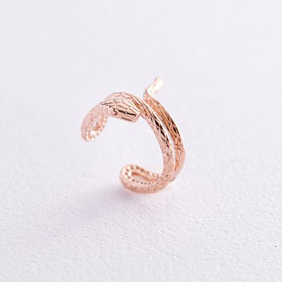 Золота сережка - каффа "Змія" с08215 №3