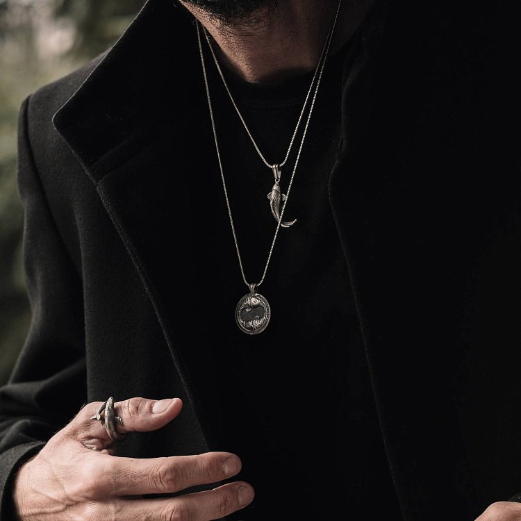 Серебряный кулон "Знак зодиака Рыбы" 133200риби от ювелирного магазина Оникс - 5