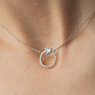 Золотое колье "Сердечко" с бриллиантами колб0178ca от ювелирного магазина Оникс - 3