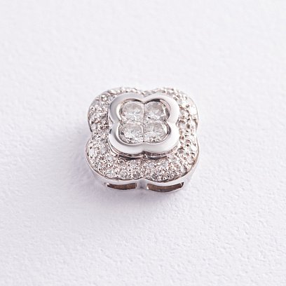 Золота підвіска "Конюшина" з діамантами п319 №3