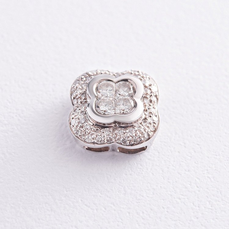 Золота підвіска "Конюшина" з діамантами п319 від ювелірного магазину Онікс - 2