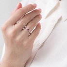 Золотое кольцо с рубином и бриллиантами км0379 от ювелирного магазина Оникс - 1