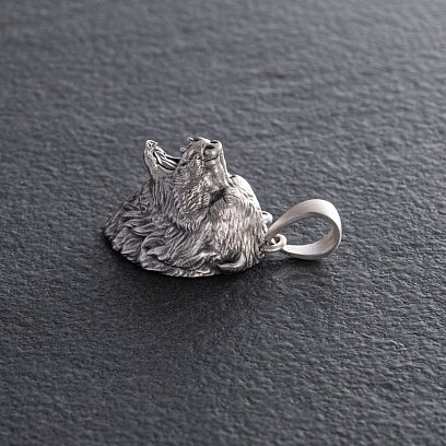 Срібний кулон "Ведмідь" 1234 №4