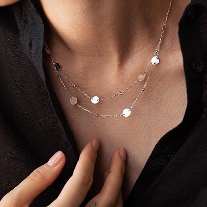 Золоте кольє з монетами кол01786 №2