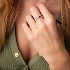 Золотое двойное кольцо (бриллианты) кб0161са от ювелирного магазина Оникс - 4